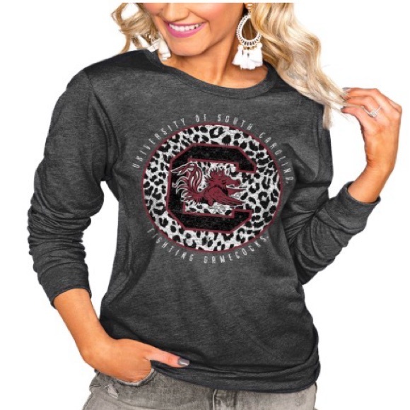 gameday couture Tops - Women's charcoal South Carolina Gamecocks Long Sleeve Top